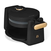 Beautiful Rotating Belgian Waffle Maker, Black Sesame by Drew Barrymore