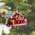 thumbnail image 2 of Árbol De Navidad Decoración Navideña De Madera Tema De Granja Adorno Colgante Adorno Decoración De Fiesta De Navidad Accesorios Vogacara HA040080-04, 2 of 6