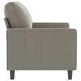 thumbnail image 2 of vidaXL 2-Seater Sofa Light Grey 120 cm Velvet, 2 of 5