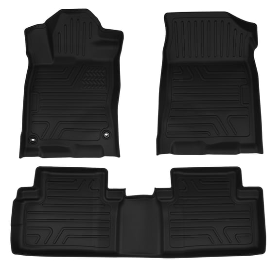 GELUOXI Floor Mats for Honda Civic 2016-2021 Coupe/Sedan/Type R/Insight, 2017-2021 Honda Civic Hatchback, All Weather Protection TPE Floor Liners Accessories Car Mats, Front & 2nd Row