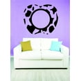 thumbnail image 1 of Custom Wall Decal Sticker : Apple Giraffe Animal Print Pattern Circle Frame 20x30", 1 of 1