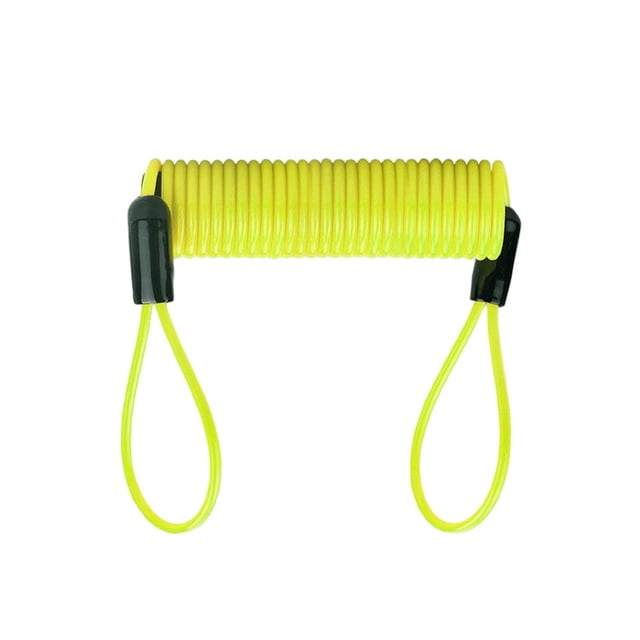 Greeniant Tira de alambre de acero Durabilidad Cuerda portátil Impermeable Pequeñas tiras compactas Resistente al desgaste Casco estable Bloqueo de freno Ciclismo Amarillo Greeniant OD031645-01