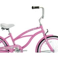 thumbnail image 2 of Wonder Wheels 20 Ft. Beach Cruiser Coaster Brake Single Speed Bicycle, Bike, Stainless Steel Spokes One Piece Crank Alloy Pink Rims 36 H - Pink, 2 of 7