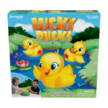Pressman Toy Lucky Ducks Game for Kids Ages 3 and Up