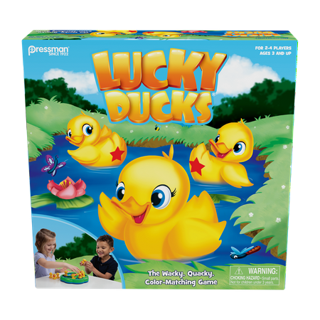 Pressman Toy Lucky Ducks Game for Kids Ages 3 and (The Best Match 3 Games For Android)