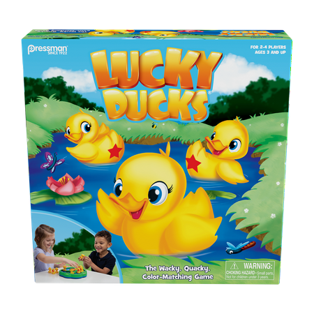 Pressman Toy Lucky Ducks Game for Kids Ages 3 and (Top 100 Best Selling Games)