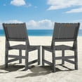 thumbnail image 3 of Dining Chairs Set of 2 High Back for Outdoor Patio Lawn Garden Backyard,Gray, 3 of 7