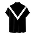 thumbnail image 3 of Camisas s Para Hombre Hombres manga corta primavera verano casual impreso camisas top blusa camisas (Black, XXL), 3 of 5