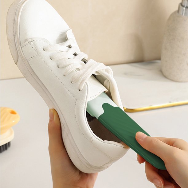 Xihbxyly Cepillo Multifuncional para Zapatos, Cerdas Suaves, Mango Cómodo, Herramienta de Limpieza Doméstica, Cabezal Extraíble para Un Fácil Mantenimiento, Versátil para Ropa y Muebles, Tamaño 19 X