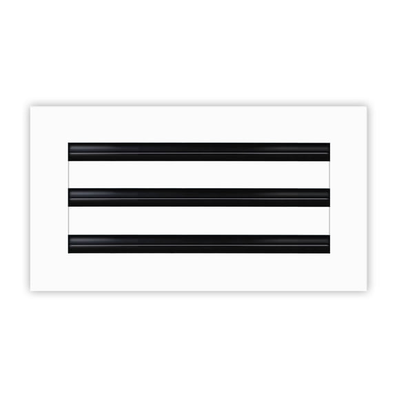 BUILDMART - 12x6 Modern AC Vent Cover - Decorative White Air Vent - Standard Linear Slot Diffuser - Register Grille for Ceiling, Walls & Floors - Texas Buildmart