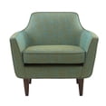 thumbnail image 2 of Madison Park Mid-Century Solid Wood and Fabric Upholstered Accent Chair in Blue, 2 of 5