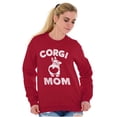 thumbnail image 3 of Corgi Mom Dog Pet Parent Fur Mama Women Plus Size Sweatshirt Brisco Brands 2X, 3 of 6
