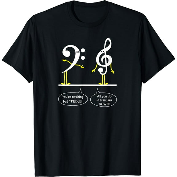 Musician Marching Band Music Funny Nothing But Treble T-Shirt mens t shirt，black，women，funny，misfits，men，journey