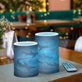thumbnail image 6 of Set of 2 Flameless Candles Lights with Remote Control Flickering LED Candles Electric Candles for Home Decor Parties Sharks Are Swimming, 6 of 7