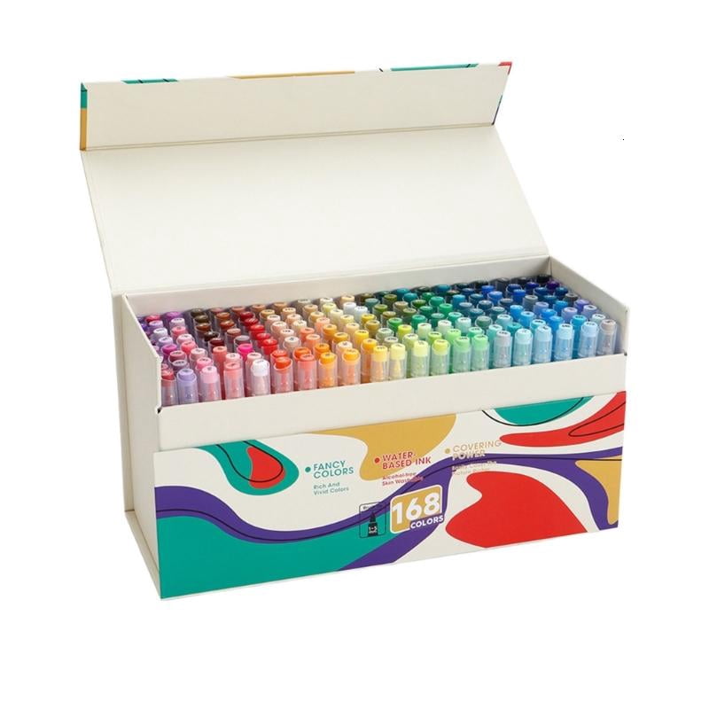 CEORPER Acrylic Marker Brush Tip for Card Making Painting on Paper Wood Canvas