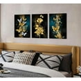 thumbnail image 3 of Abstract Gold Butterfly Canvas Wall Art Gold Butterfly And Rose Wall Decor Pictures Modern Luxury Flowers Posters Prints Painting for Living Room Bedroom（Only canvas）, 3 of 6