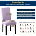 thumbnail image 4 of Chair Covers, Stretch Kitchen Dining Room Chair Covers Set of 6, Removable Washable Dining Chair Slipcovers for Home, Hotel, Banquet, 4 of 7