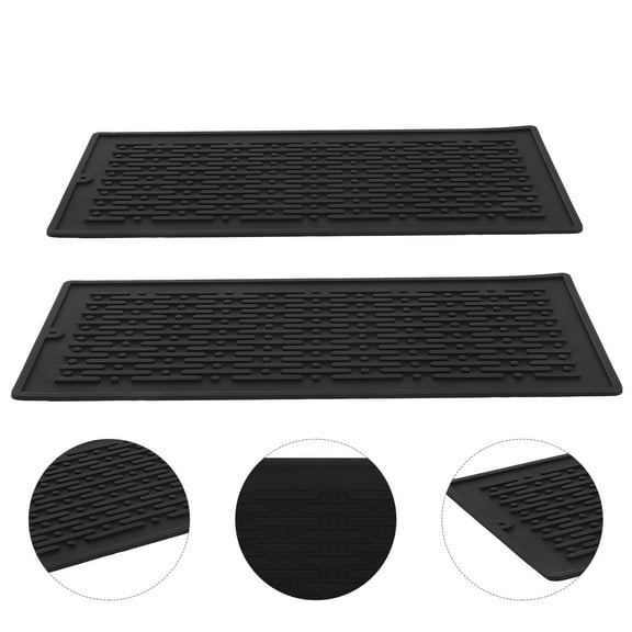 Sparsain 2 Pack Silicone Dish Drying Mats for Kitchen Counter