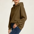 thumbnail image 3 of Horkkom Hoodies for Women Casual Comfort Fall Sweatshirts Drawstring Loose Pullover Hoodie with Pockets XL, 3 of 8