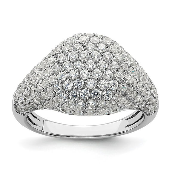 Auriga Fine Jewelry 14K White Gold Lab Grown Diamond Ring for Women Size 7 (Carat: 2.43cttw, Clarity: SI2, Color: GH)