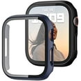 thumbnail image 1 of 2 Pack Case with Tempered Glass Screen Protector for Apple Watch SE(2023) Series 6/5/4/SE 40mm JZK Slim Guard Bumper Full Coverage Hard PC Protective Cover HD Ultra-Thin Cover for iWatch, 1 of 7