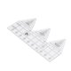 thumbnail image 3 of Regla De Costura, Regla Para Acolchar Tela Acrílico Transparente Triangular De 60 Grados Para Costura De Ropa Para Corte De Tela ANGGREK Clear Ruler, 3 of 8