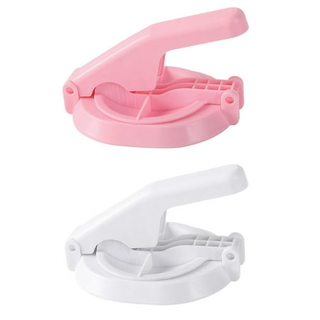 

2pcs Dumpling Wrapper Maker Round Pastry Dough Cutter Kitchen Accessory (Random Color)