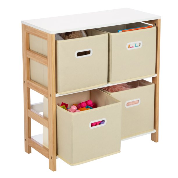 4Bin Kids Room or Playroom Organizer