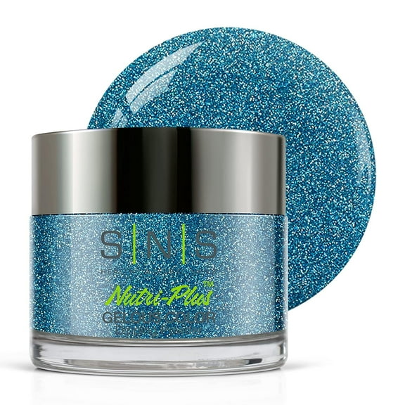 SNS Nail Dipping Powder AN13 Frosty Blue Star 1 oz