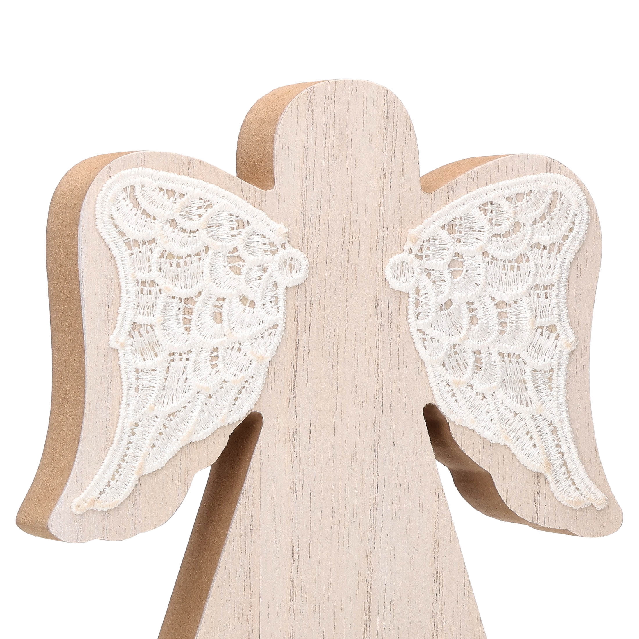 Wood Angel Christmas Decoration, White, 5.3", by Holiday Time