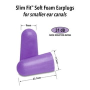 Mack’s Slim Fit Soft Foam Earplugs, 7 Pair with Travel Case – Small Ear Plugs for Sleeping, Snoring, Traveling, Concerts, Shooting Sports and Power Tools | Made in USA