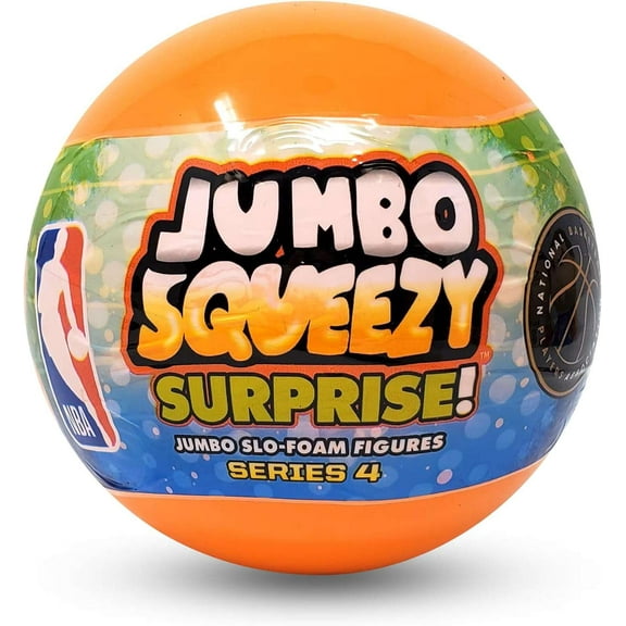 NBA JUMBO Squeezy Surprise! Basketball Series 4 Mystery Pack (1 RANDOM 5 Slo Foam Figure)