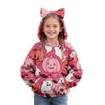 thumbnail image 2 of XQYLOS Girls Halloween Hooded Sweatshirt Ghos𝗍 Cat Pumpkin Long Sleeve Pocket Hoodie Kids Boys Oversized Pullover Trendy Fall Sweater, 2 of 9