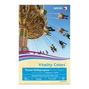 Xerox Vitality Colors Multi-Use Printer Paper, Ledger Size (11" x 17"), 20 Lb, 30% Recycled, Ivory, Ream of 500 Sheets