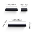 thumbnail image 3 of Floating Wall Shelves Wood,Floating Shelves 31.5 Inches Wall Mounted Wood Shelves For Bathroom Bedroom Living Room Kitchen Hanging Shelf For Books/Storage/Decor With Invisible Rack, 3 of 7