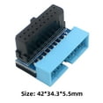 thumbnail image 3 of Adaptador Adaptador ABS Metal Conector portátil Adaptador hembra para placa base (Azul A) Likrtyny  Para estrenar, 3 of 7