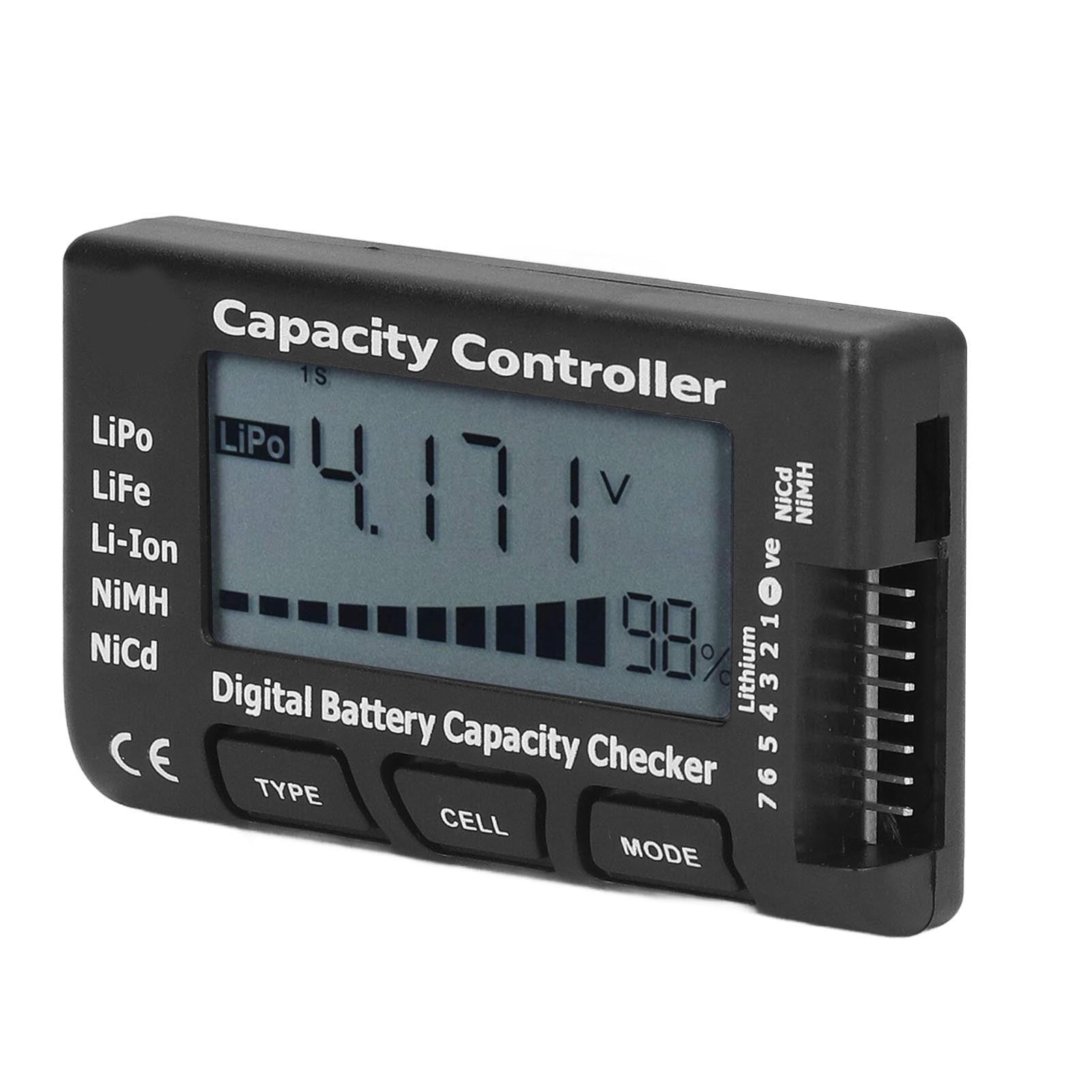 Universal RC CellMeter-7 Digital Cell Battery Checker Capacidad Para LiPo Life Li-Ion Nicd NiMH