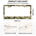 thumbnail image 3 of GZHJMY Camouflage Birds License Plate Frames Set of 2, Universal Aluminum License Plate Holders 2 Holes Car Tag Frames Automotive Exterior Accessories with Screw Caps Decorative, 3 of 7