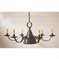 thumbnail image 2 of Irvins Country Tinware 6-Arm Madison Chandelier in Kettle Black, 2 of 2