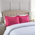 thumbnail image 2 of Porch & Den  Manor Embroidered Pillow Sham (Set of 2) Hot Pink 20 x 26 +2, 2 of 5