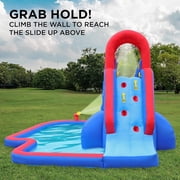 Sunny & Fun Fun Inflatable Kiddie Water Slide with Pool for Backyard