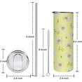 thumbnail image 2 of Floral Tumbler, Daisy Gifts for Women, Daisy Coffee Travel Mug, Cute Skinny Tumbler with Lid and Straw, Daisy Flowers Items, Unique Birthday Gifts for Women, Friends Female - 20Oz Daisy Water Bottle, 2 of 6