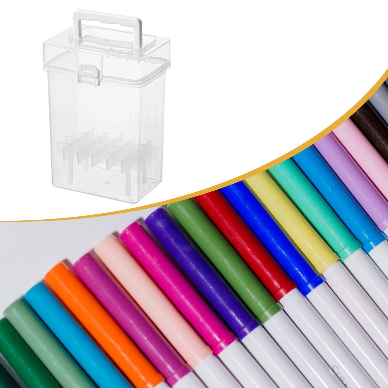 Marker Organizer Holder Carrying Case Storage Container Sturdy PP Material for Paint Sketch Markers Travel