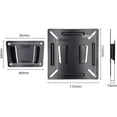 thumbnail image 2 of WWS-Monitor Wall Mount Wall Hung TV Bracket for Most 14-27“ TVs Computer Universal Low Profile RV TV Wall Mount Up to 100x100mm Max Weight 15kg Fits Camper Small Monitor Mount Bracket, 2 of 4