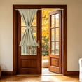 thumbnail image 1 of Cortina de Puerta Francesa, 30" x 50" Cortinas Aislantes Térmicas de Bloqueo de Luz Ahorro de Energía de Poliéster, Cappuccino, 1 of 6