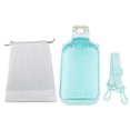 thumbnail image 1 of 750ml 25oz Large Capacity Motivational Water Bottle Portable Sports Water Kettle with Time Marker Shoulder Strap Green, 1 of 5