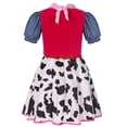 thumbnail image 5 of Pandaie Cowgirl Outfit for Girls Kids Western Cowboy Clothing Set Fashion Dress Scarf Hat Toddler Party Dress up Clothes Blue L(5-6 Years), 5 of 5