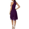 thumbnail image 5 of LilyLLL Womens Sexy Halter Chiffon Mini Dress Evening Cocktail Party Formal Dresses, 5 of 5