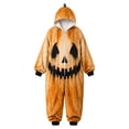 thumbnail image 5 of Family Matching Halloween Pajamas Hooded PJs Loungewear | Soft Flannel fabric,vivid full-body skeleton bone print,Ideal for trick-or-treating, Halloween parties/family photos, 5 of 8