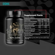 Gorilla Mind Sigma Testosterone Booster with Tongkat Ali and Fadogia Agrestis Extract, 120 Capsules